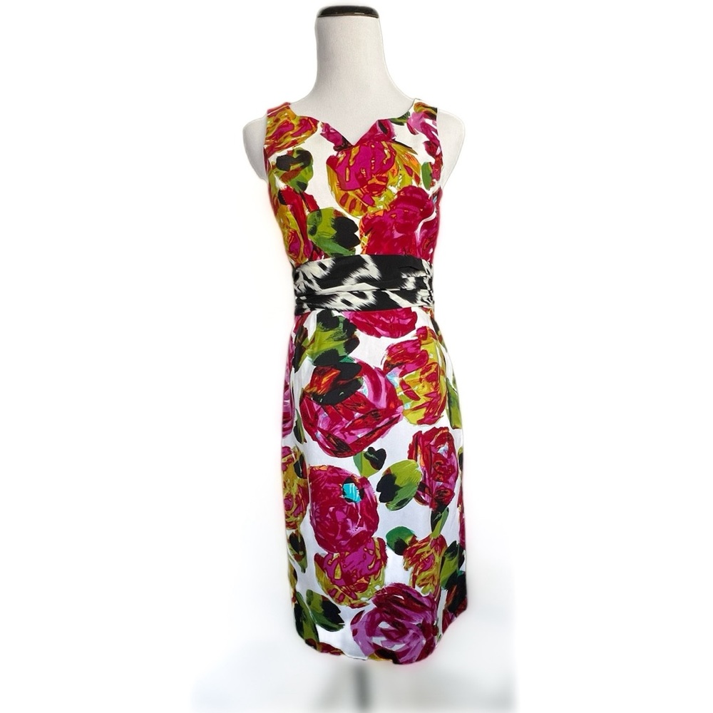 Floral Taylor Silk and Cotton Dress - 2